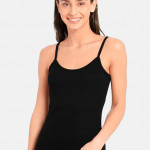 Women Black Solid Thermal Top