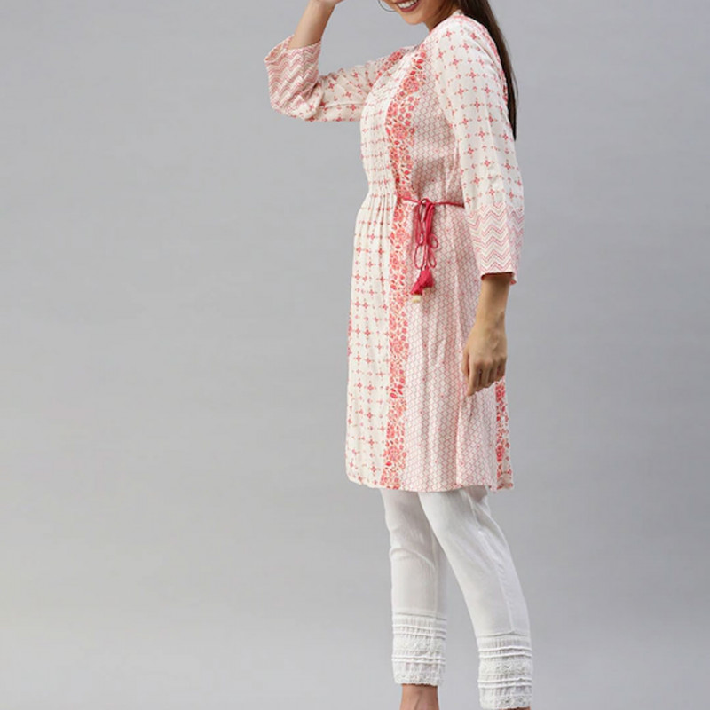 Off white and pink Tunics