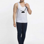 Men Printed Pure Cotton Innerwear Gym Vests